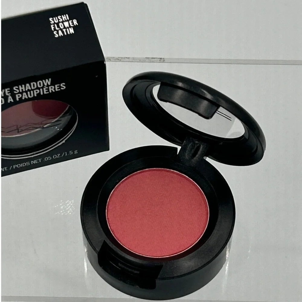MAC Eye Shadow Womens 0.05oz Sushi Flower New Satin Pink Coral Single A32